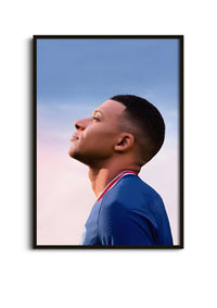 Kylian Mbappe Portrait Wall Art Lazywalls