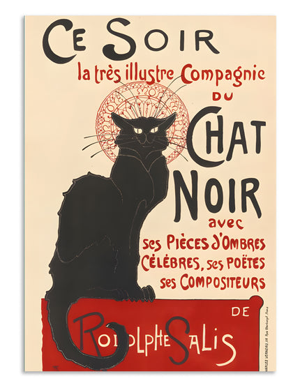Le Chat Noir Vintage Wall Art Lazywalls
