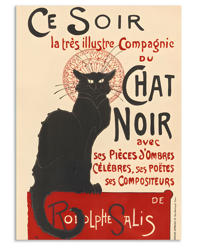 Le Chat Noir Vintage Wall Art Lazywalls
