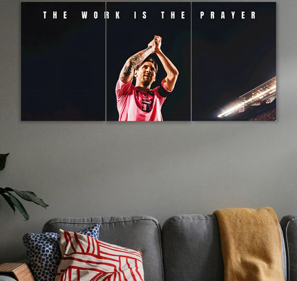 Lionel Messi 3 Panel Wall Art Poster Lazywalls