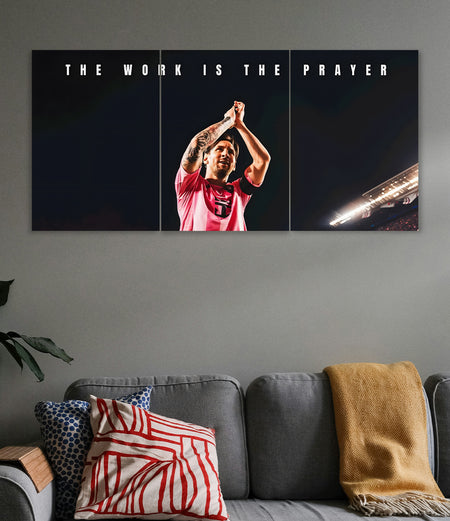 Lionel Messi 3 Panel Wall Art Poster Lazywalls