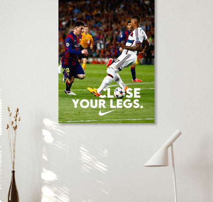 Lionel Messi Football Wall Art Lazywalls