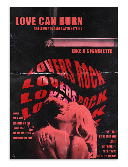 Love Can Burn Aesthetic Wall Art Lazywalls