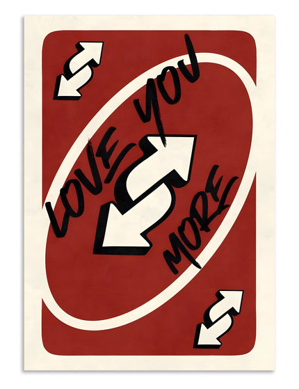 Love You More Wall Art Poster Lazywalls