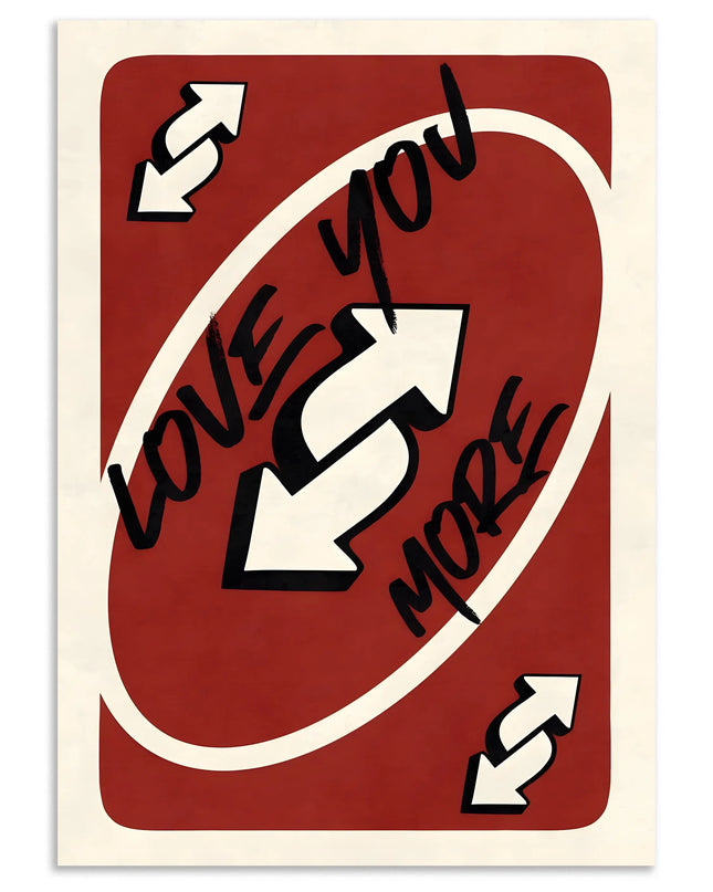 Love You More Wall Art Poster Lazywalls