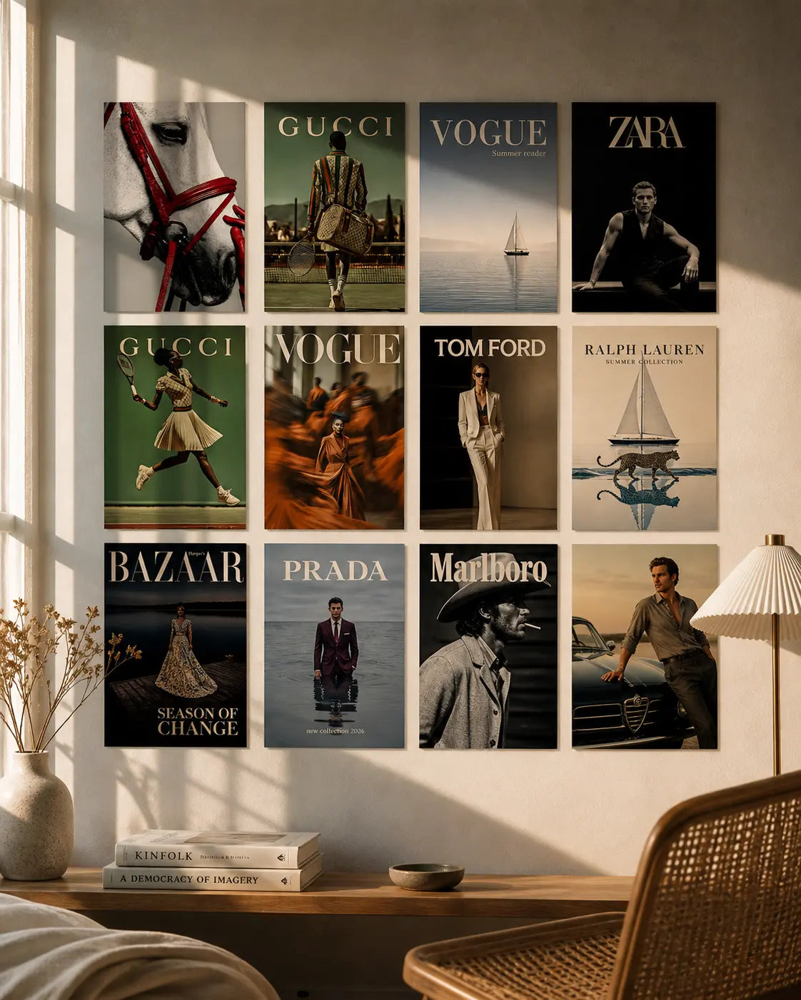 Luxury Fashion Wall Art Set Poster Collection (12Pcs) Lazywalls