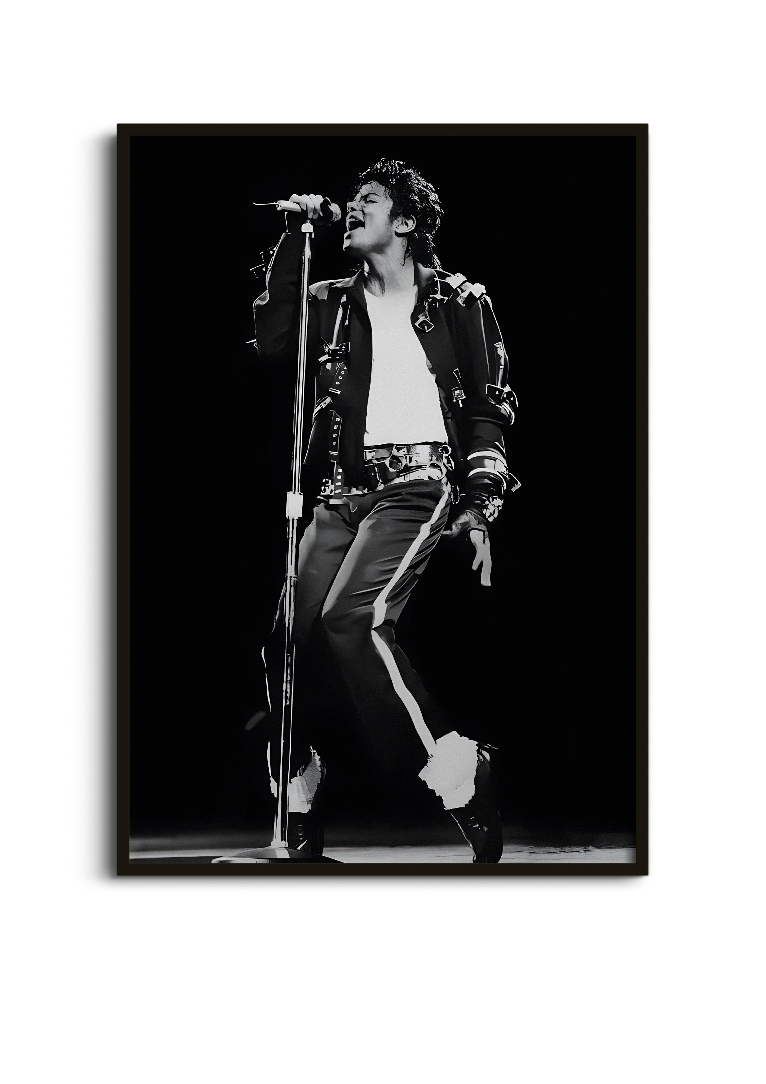 Michael Jackson Poster | MJ Black White Concert Wall Art Lazywalls