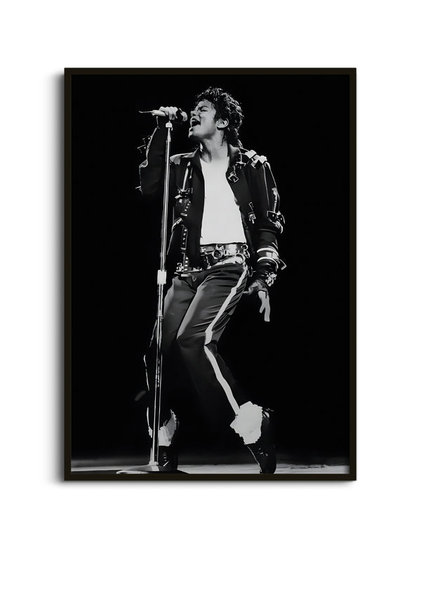 Michael Jackson Poster | MJ Black White Concert Wall Art Lazywalls