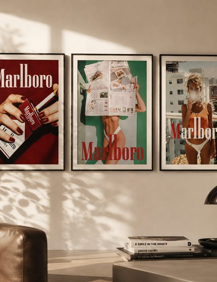 Marlboro Aesthetic Wall Art Set (3-Piece) Lazywalls