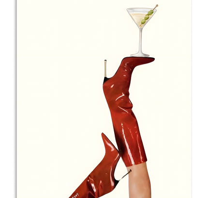 Martini Heels Fashion Wall Art Lazywalls