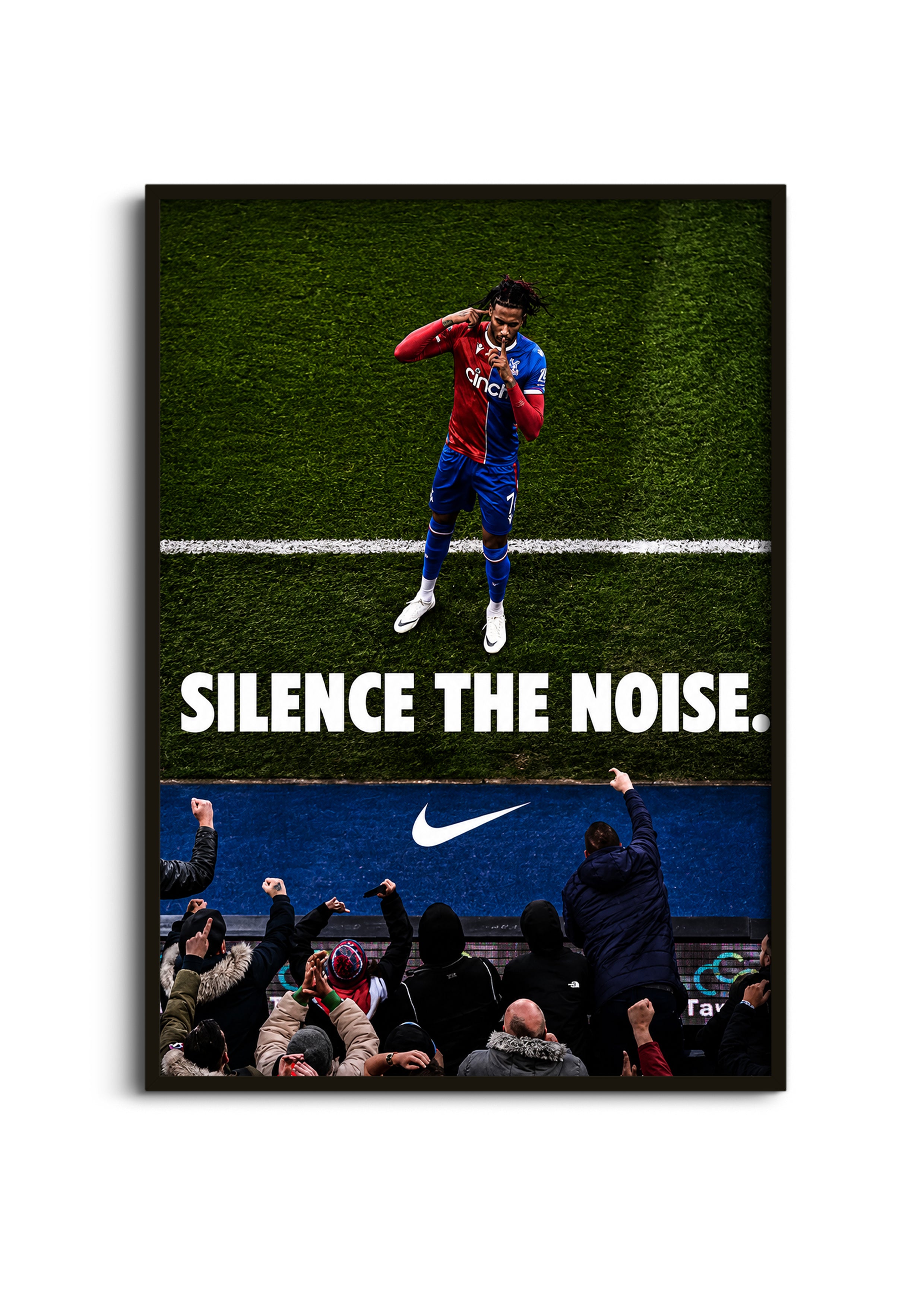 Michael Olise Silence The Noise Wall Art Lazywalls
