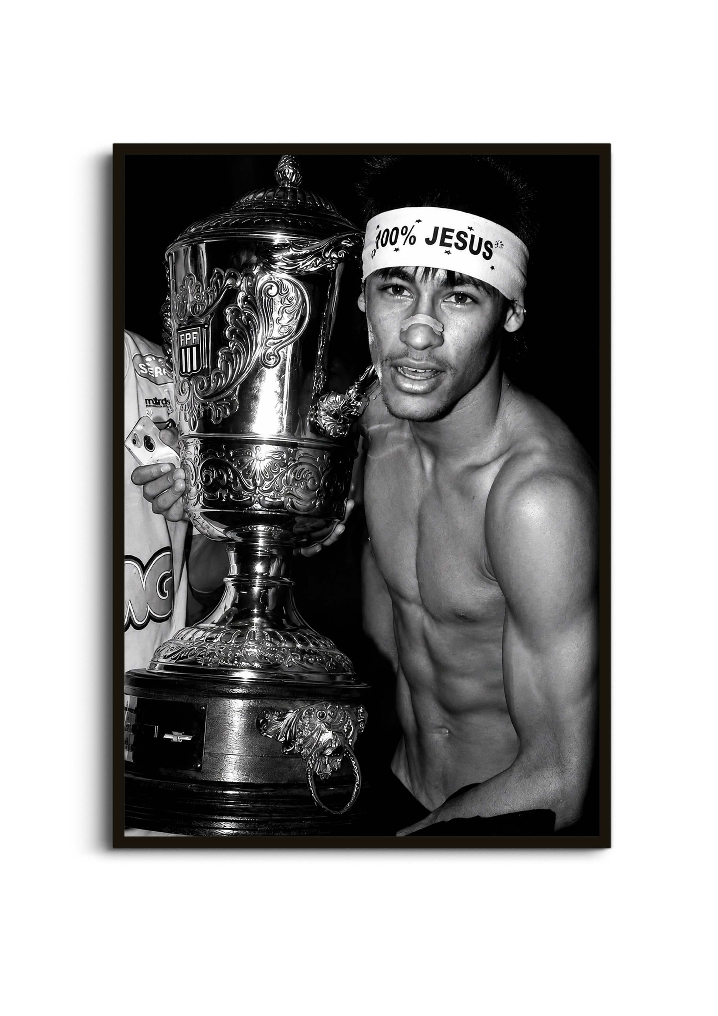 Neymar 100% Jesus Wall Art Lazywalls