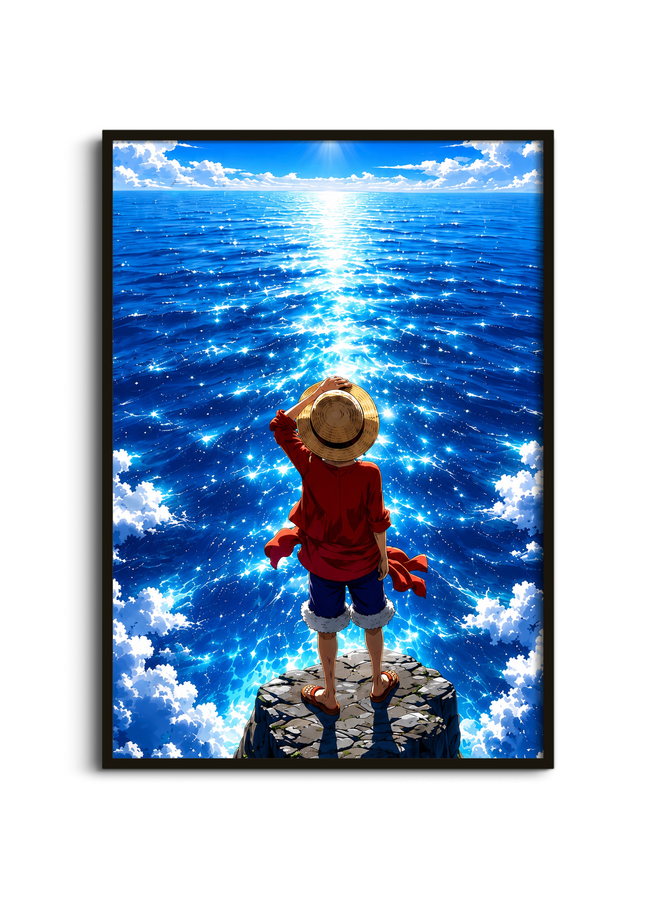 One Piece Luffy Ocean Poster