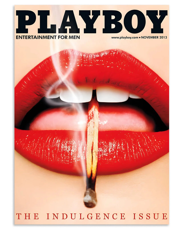 Playboy Lips Wall Art Bold Aesthetic Poster Lazywalls
