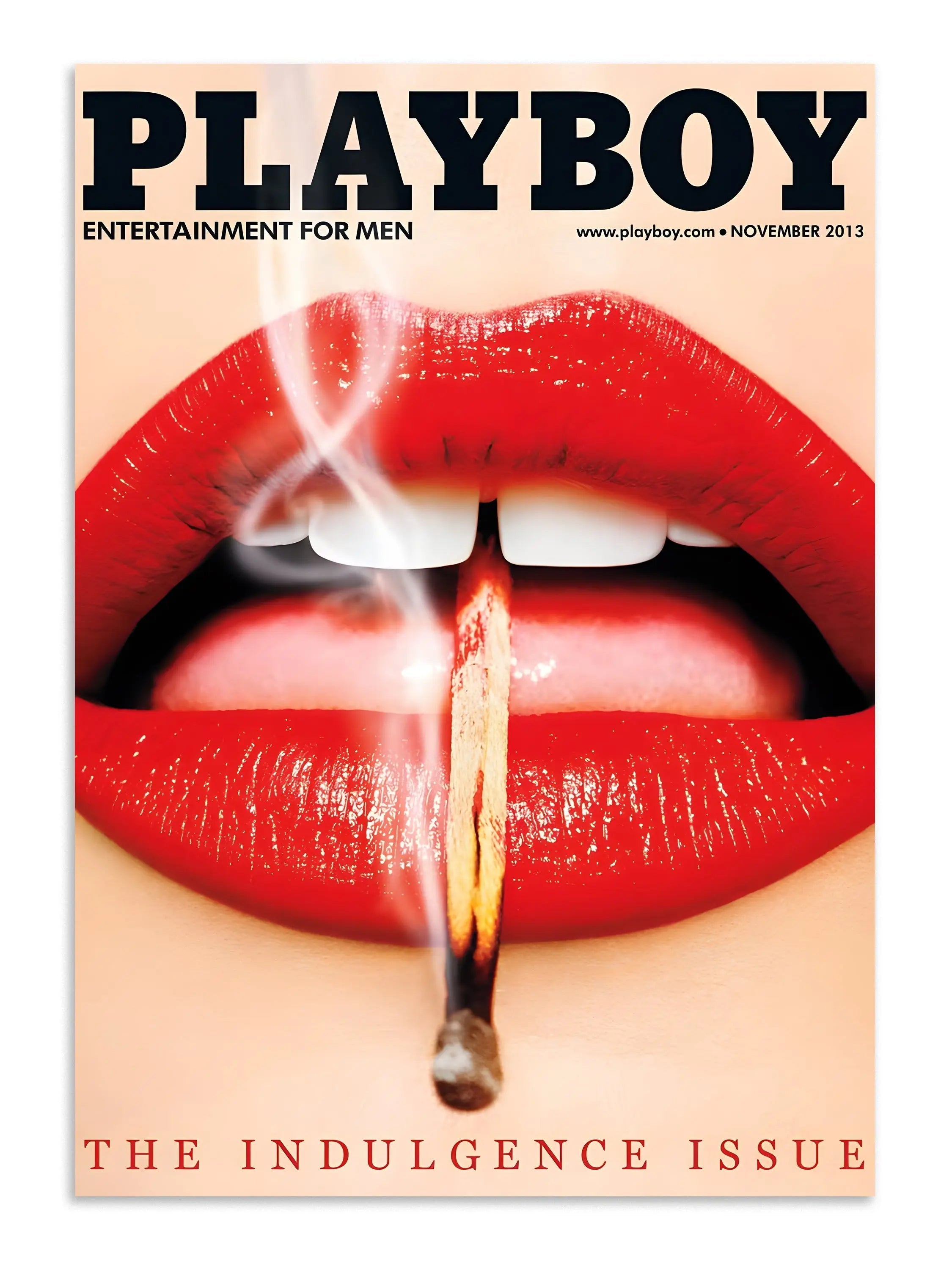 Playboy Lips Wall Art Bold Aesthetic Poster Lazywalls