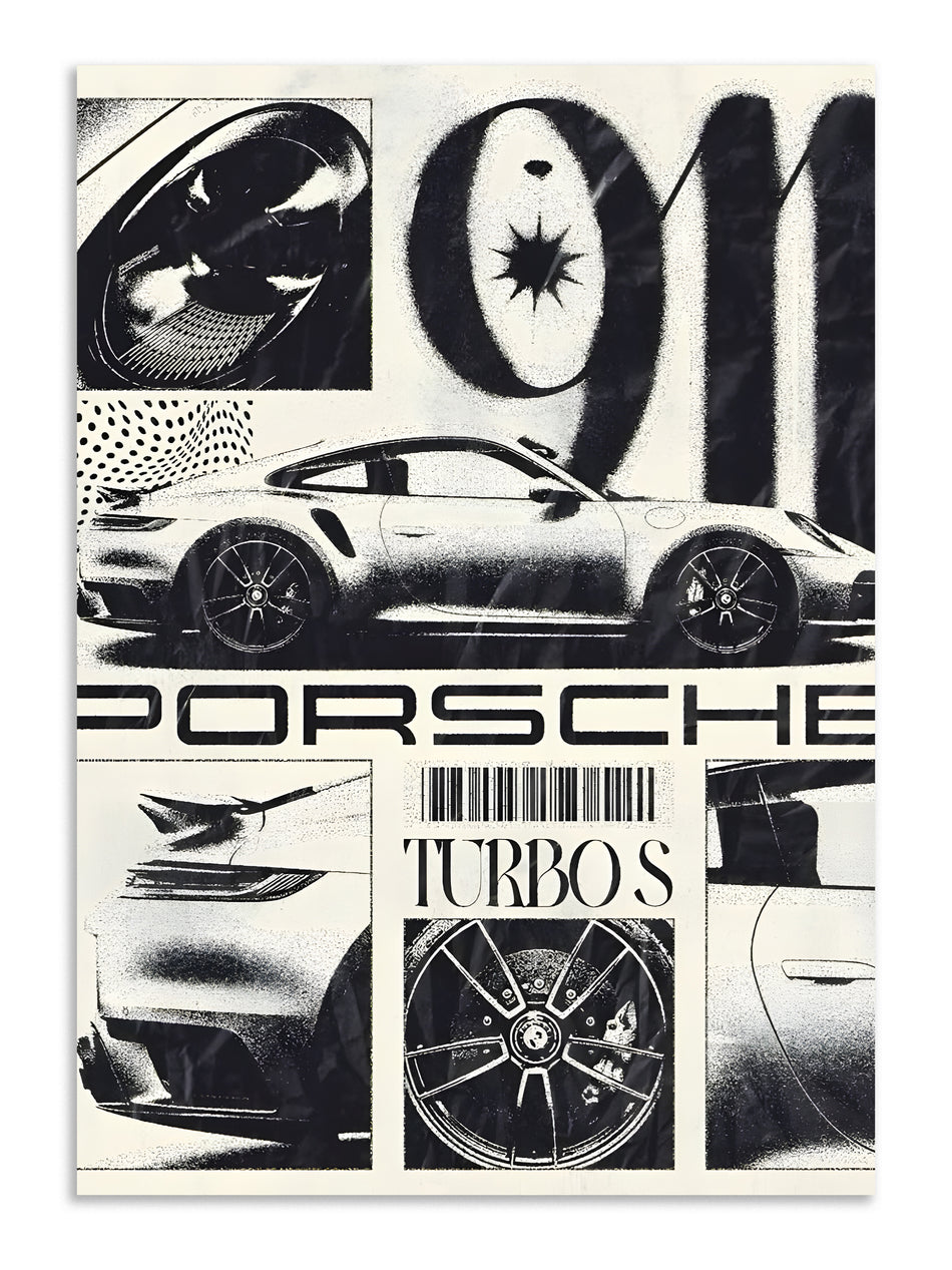Porsche 911 Turbo Wall Art Lazywalls