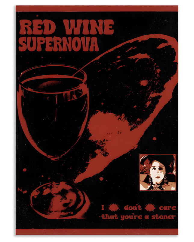Red Wine Supernova Wall Art Lazywalls