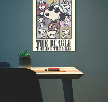 SNOOPY THE BEAGLE TOURING THE ERAS POSTER Lazywalls