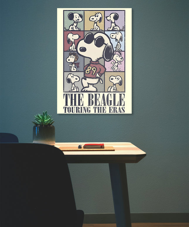 SNOOPY THE BEAGLE TOURING THE ERAS POSTER Lazywalls