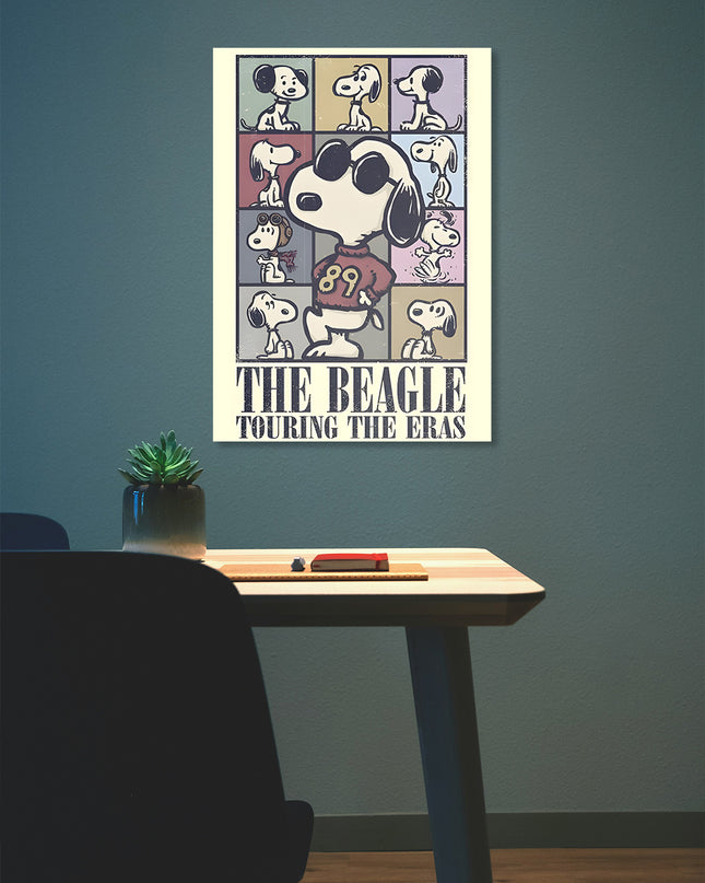 SNOOPY THE BEAGLE TOURING THE ERAS POSTER Lazywalls