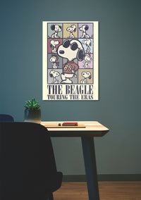 SNOOPY THE BEAGLE TOURING THE ERAS POSTER Lazywalls