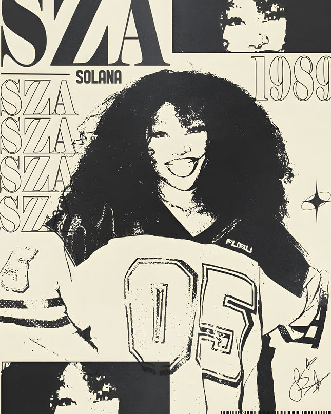 SZA Aesthetic Poster Print Lazywalls