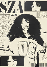 SZA Aesthetic Poster Print Lazywalls