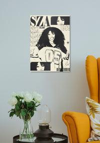 SZA Aesthetic Poster Print Lazywalls