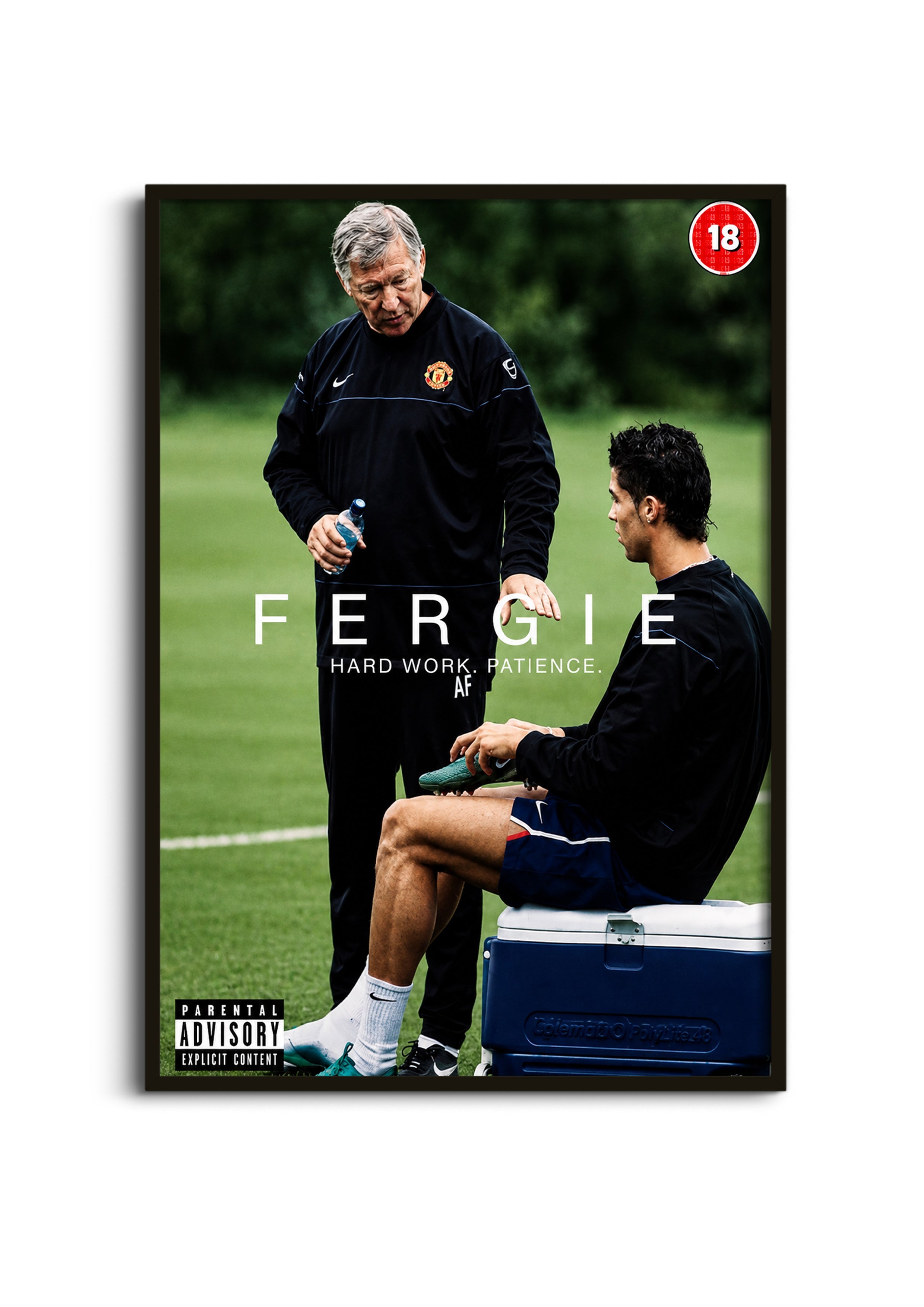 Sir Alex Ferguson Cristiano Ronaldo Wall Art Lazywalls