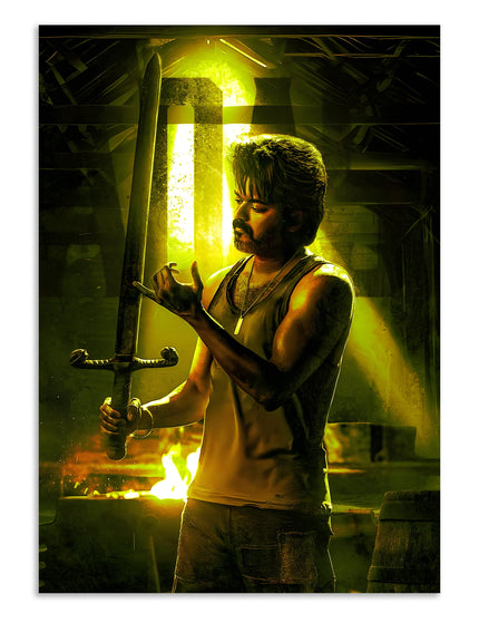 Thalapathy Vijay Leo Movie Poster Art Lazywalls