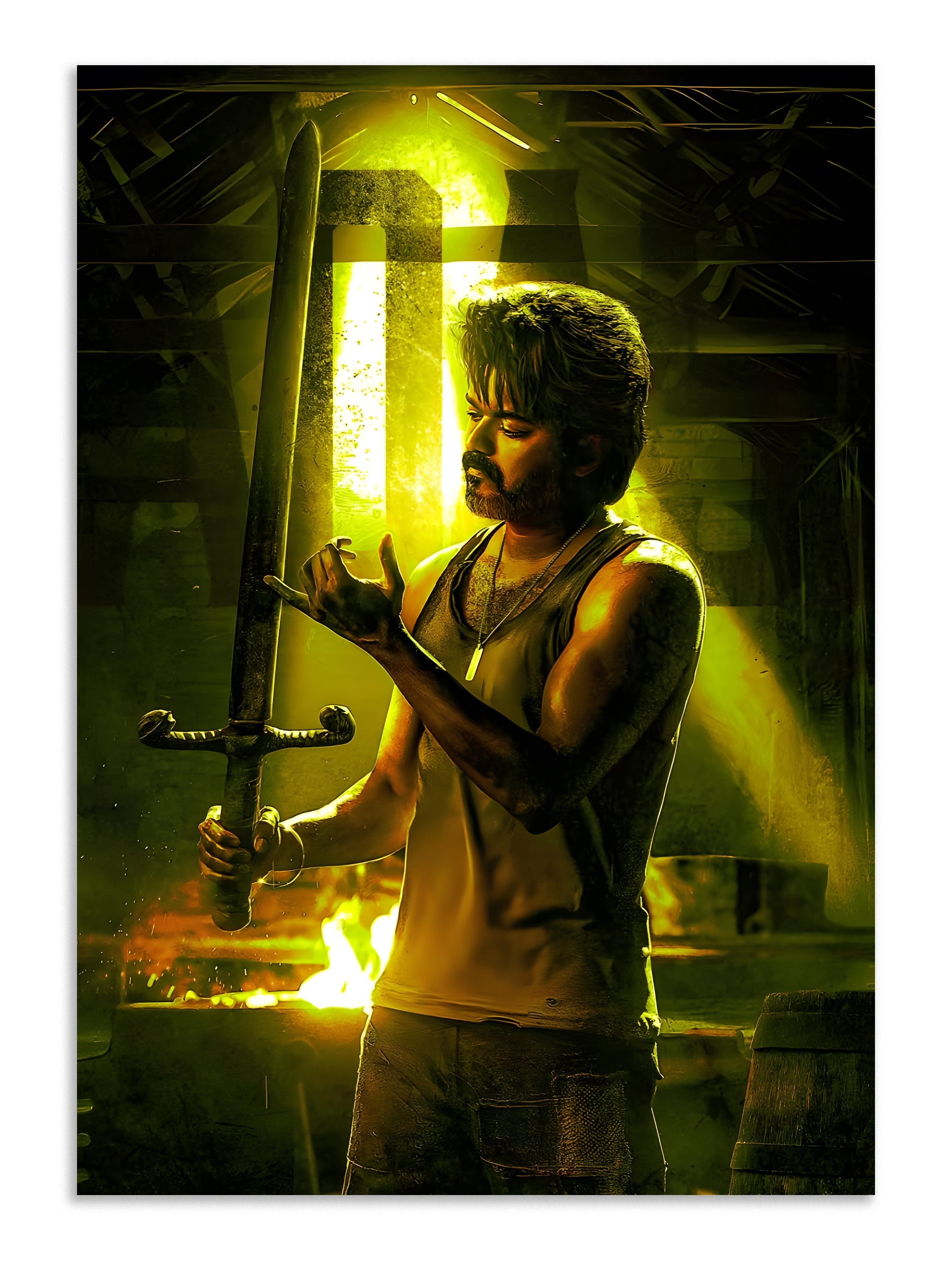 Thalapathy Vijay Leo Movie Poster Art Lazywalls