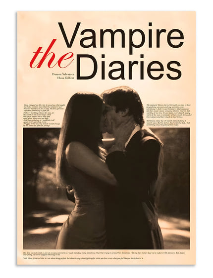 The Vampire Diaries Romance Wall Art Lazywalls
