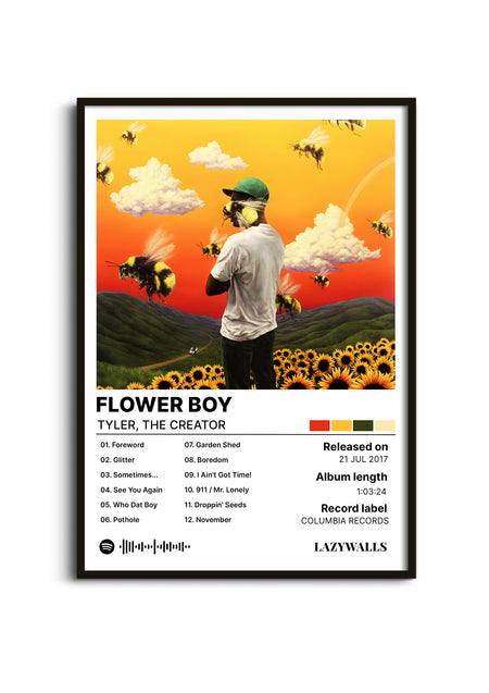 Tyler, The Creator Flower Boy Album Wall Art Lazywalls