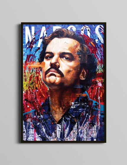 Pablo Escobar Narcos Graffiti Poster | Kingpin Wall Art Lazywalls