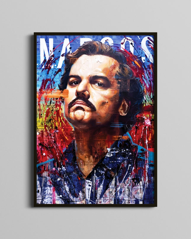 Pablo Escobar Narcos Graffiti Poster | Kingpin Wall Art Lazywalls