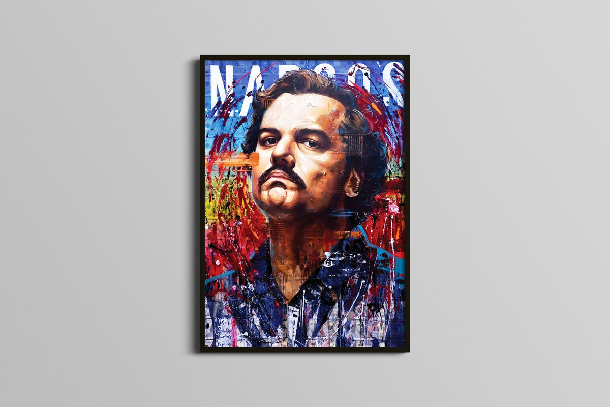 Pablo Escobar Narcos Graffiti Poster | Kingpin Wall Art Lazywalls