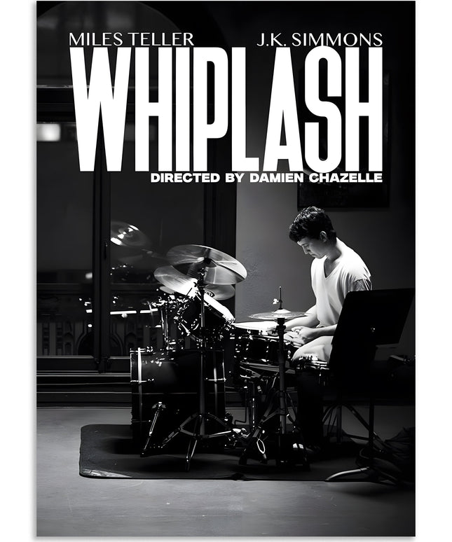 Whiplash Drum Performance Poster Wall Art Lazywalls