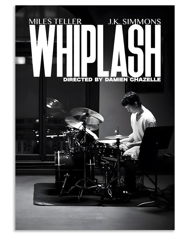 Whiplash Drum Performance Poster Wall Art Lazywalls