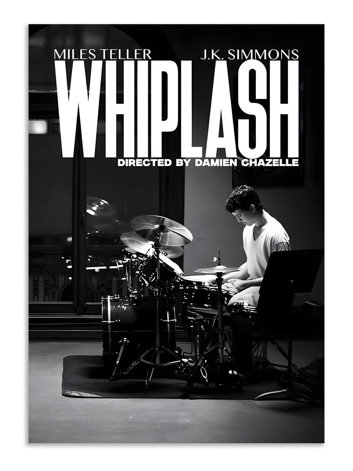 Whiplash Drum Performance Poster Wall Art Lazywalls