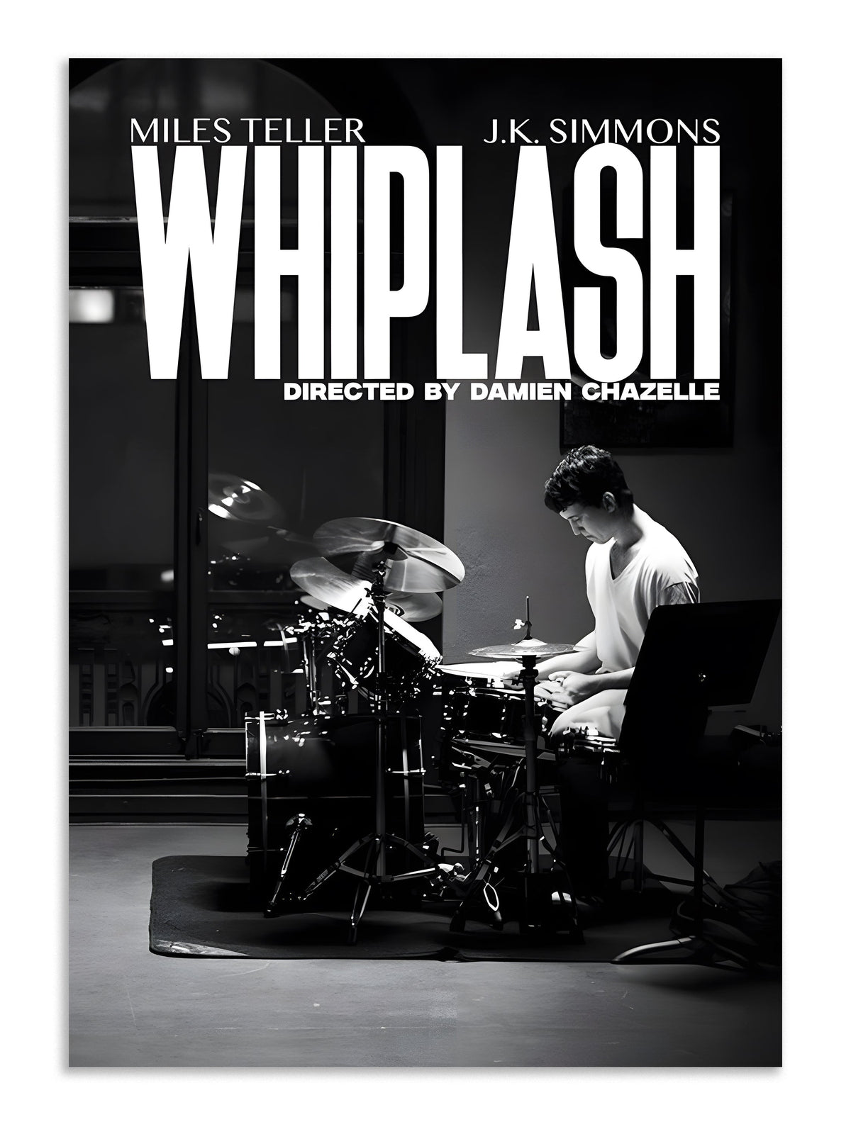 Whiplash Drum Performance Poster Wall Art Lazywalls