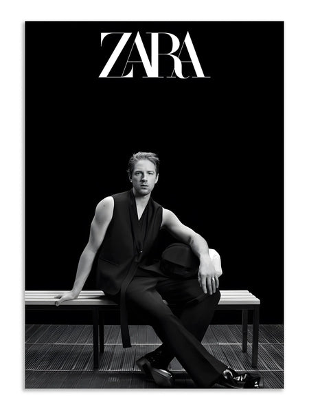 Zara Minimal Black Fashion Wall Art Poster Print Lazywalls