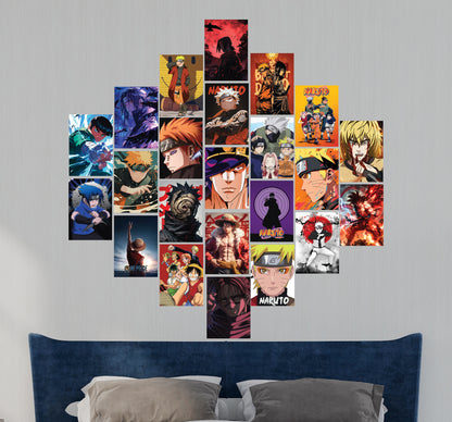 Anime Aesthetic Wall Collage Poster Set 23 Pcs | Bedroom & Gaming Room Decor Lazywalls