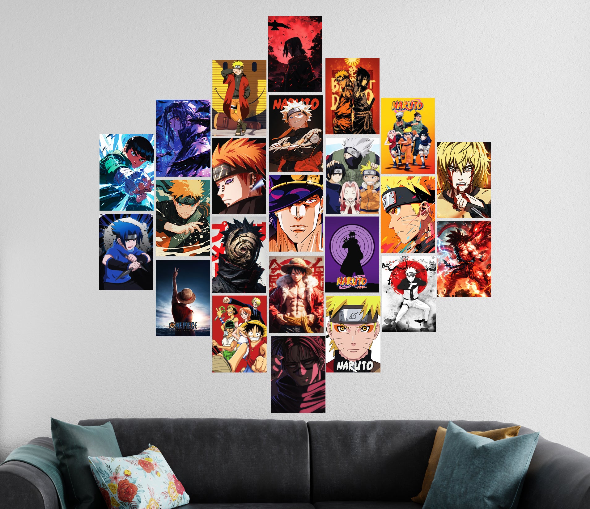Anime Aesthetic Wall Collage Poster Set 23 Pcs | Bedroom & Gaming Room Decor Lazywalls