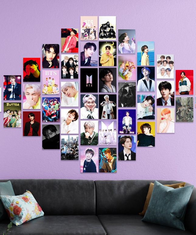 BTS Poster Set 40pcs | Kpop Aesthetic Wall Collage Poster Lazywalls