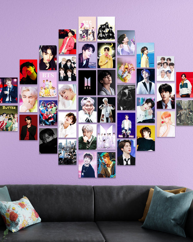 BTS Poster Set 40pcs | Kpop Aesthetic Wall Collage Poster Lazywalls