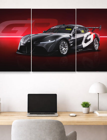 Toyota GR Supra Poster | 3 Panel Racing Poster Set Lazywalls