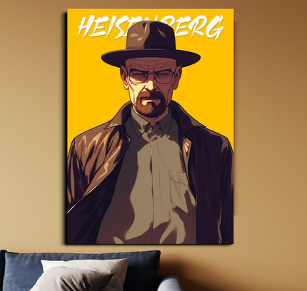 Heisenberg | Breaking Bad Poster | Walter White Wall Art Lazywalls