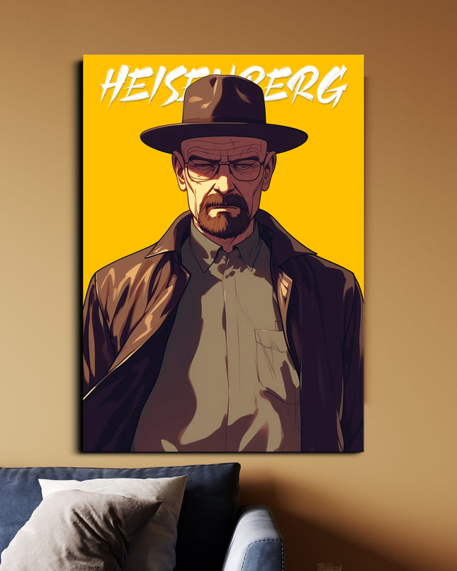 Heisenberg | Breaking Bad Poster | Walter White Wall Art Lazywalls