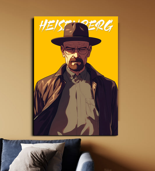 Heisenberg | Breaking Bad Poster | Walter White Wall Art Lazywalls