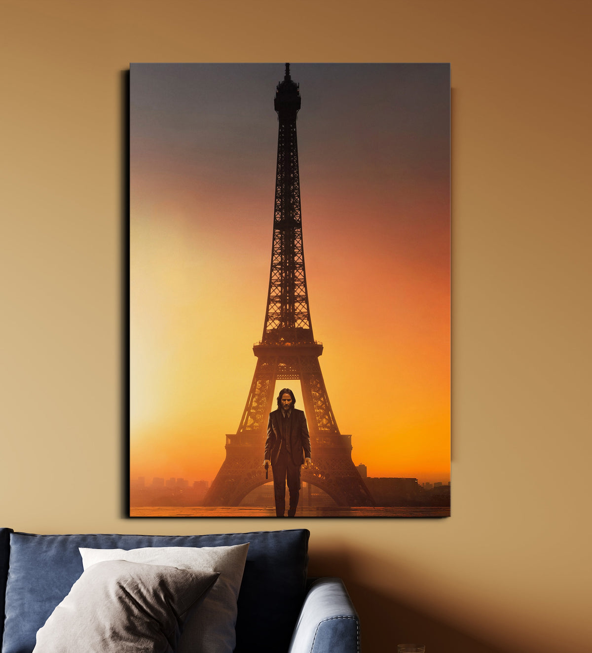 John Wick | Paris Eiffel Tower Poster | John Wick Wall Art Lazywalls